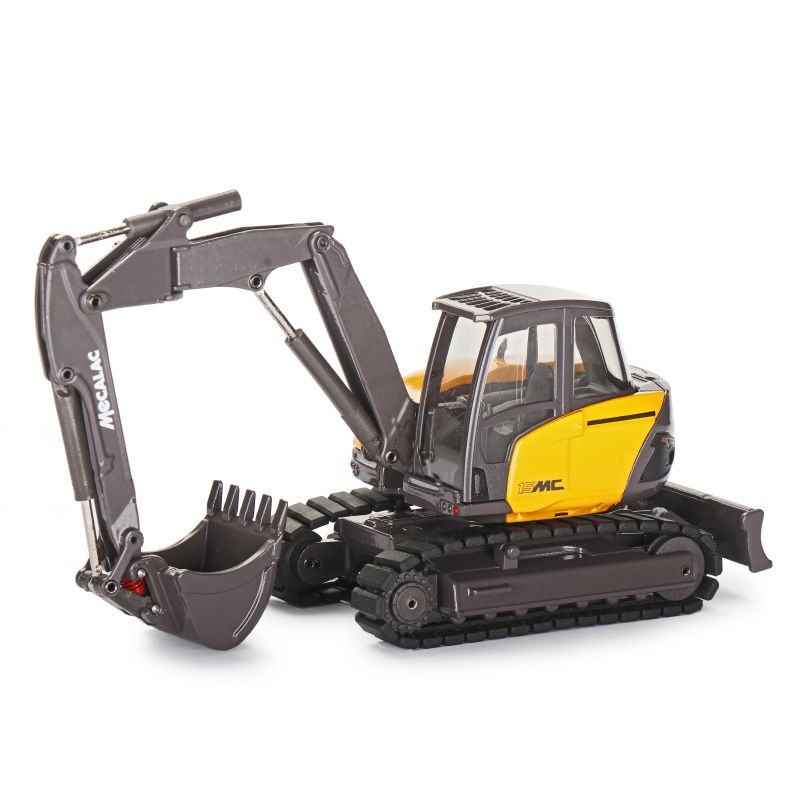 MECALAC 15MC Crawler excavator with offset two-piece boom attachment